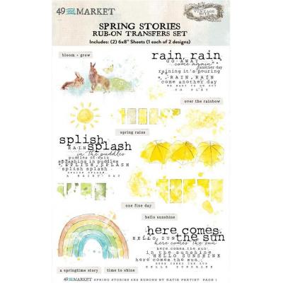 49 And Market Toddler Time - Spring Stories Rub-On Transfers